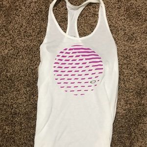 White Cross back Oakley Tank